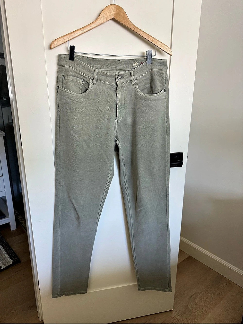 Faherty Legend Sweater Jean Slim Jeans Green Waist 31